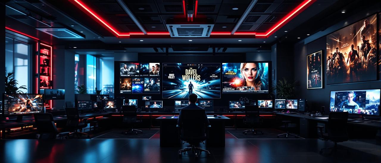 云影视频52专业影视内容平台办公环境 - 现代化媒体公司内部展示